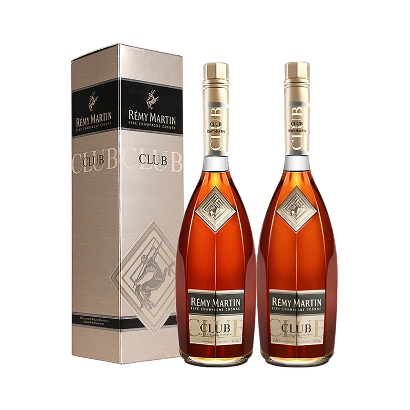 Remy Martin/人头马CLUB700ml【2支装】优质香槟区干邑白兰地 陈酿
