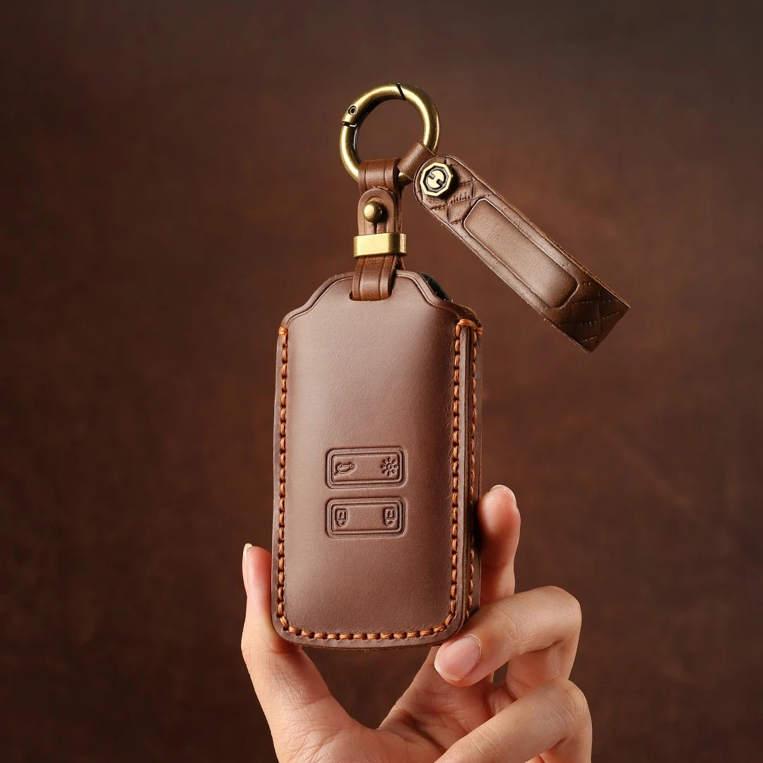 28：雷诺钥匙保护套：钥匙包钥匙套钥匙保护套真皮钥匙套
