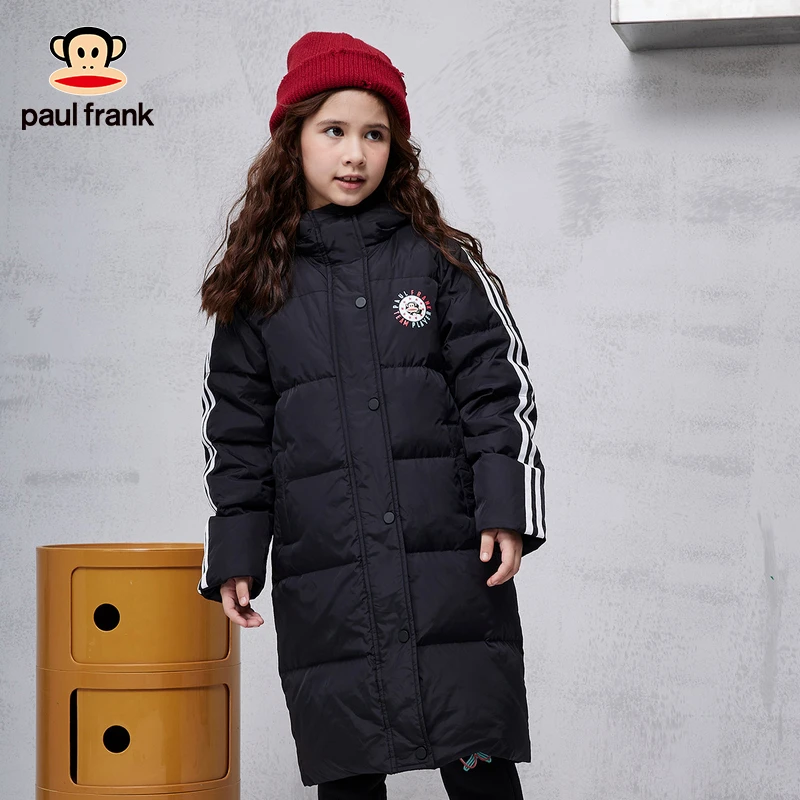 paul frank/大嘴猴保暖儿童冬季中长款羽绒服