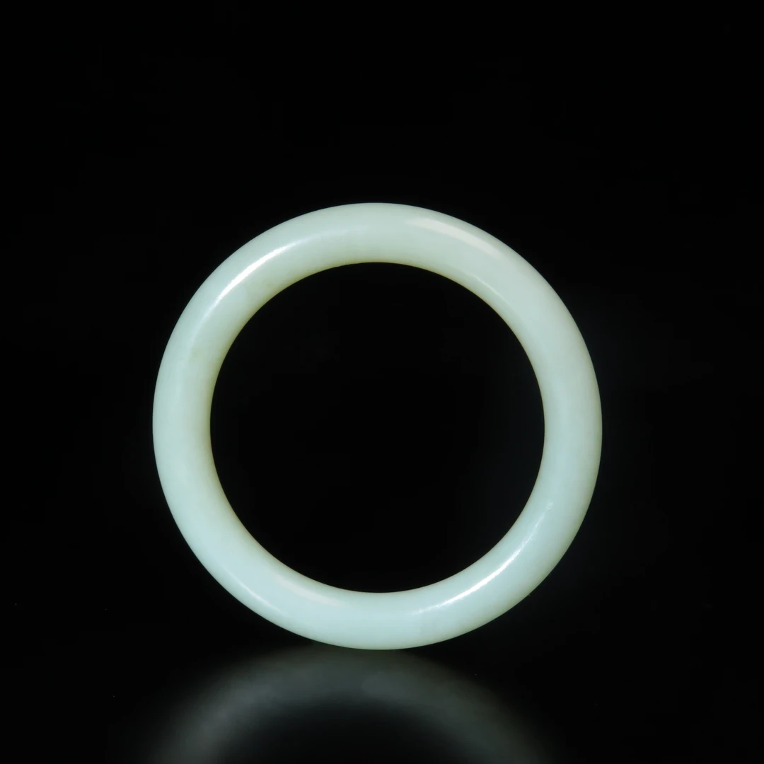 晚清民国素玉镯/MZ437670/和田玉/民族文物