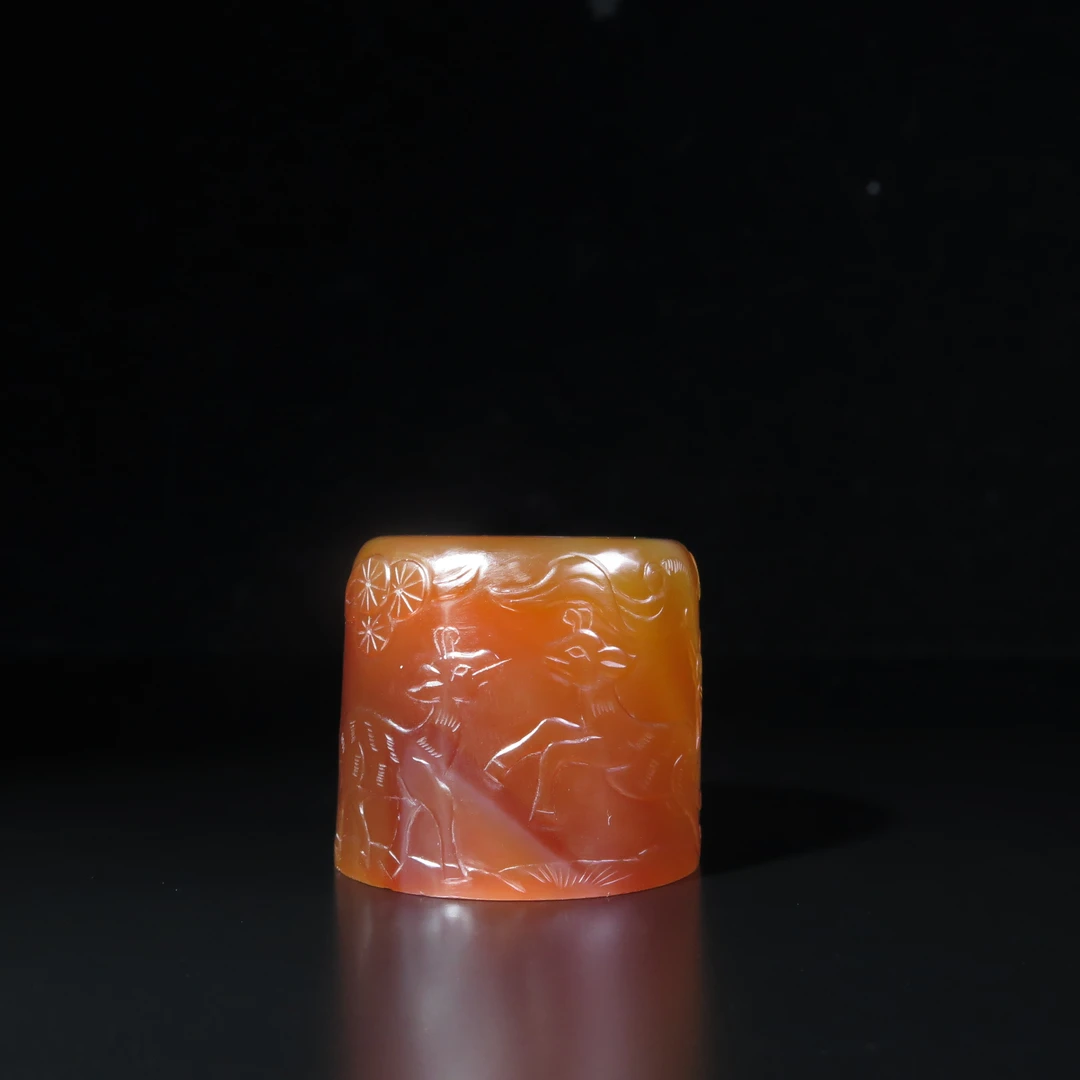 民国玛瑙扳指/MZ411395/玛瑙/民族文物