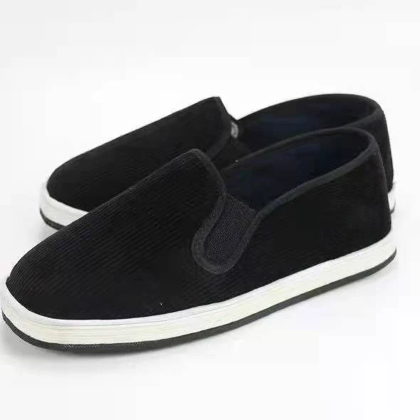 灯芯绒手工布鞋正宗轮胎底鞋底加厚工地开车舒适透气老北京布鞋