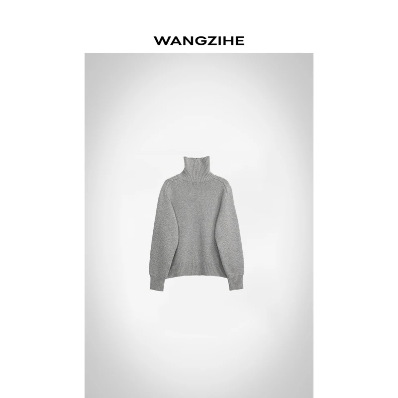 WZH【小暖炉】高领厚毛衣加厚纯羊毛高领舒服修身显气质长袖女毛衣