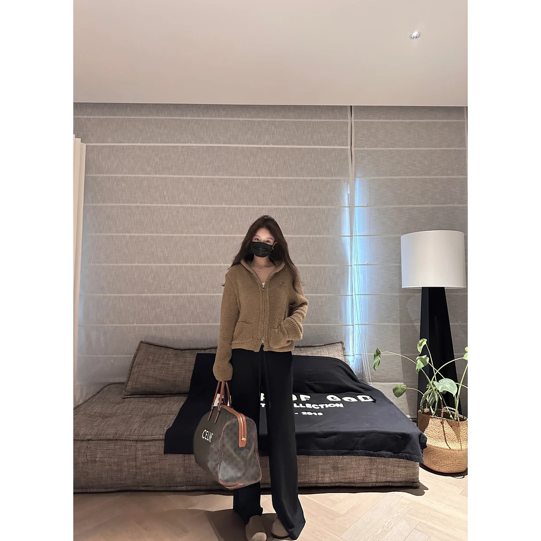 【暖秋氛围】拉链 毛衣 外套