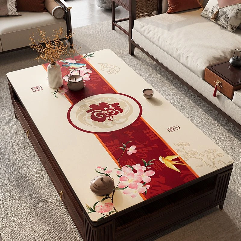 新中式茶几垫桌布客厅防水防油免洗餐桌垫隔热垫耐高温桌面保护垫