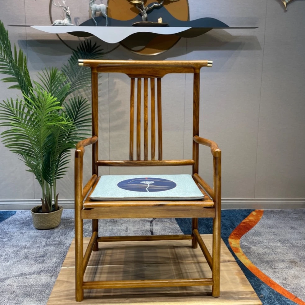 工厂直销包邮【承风主椅】进口南美胡桃木 新中式