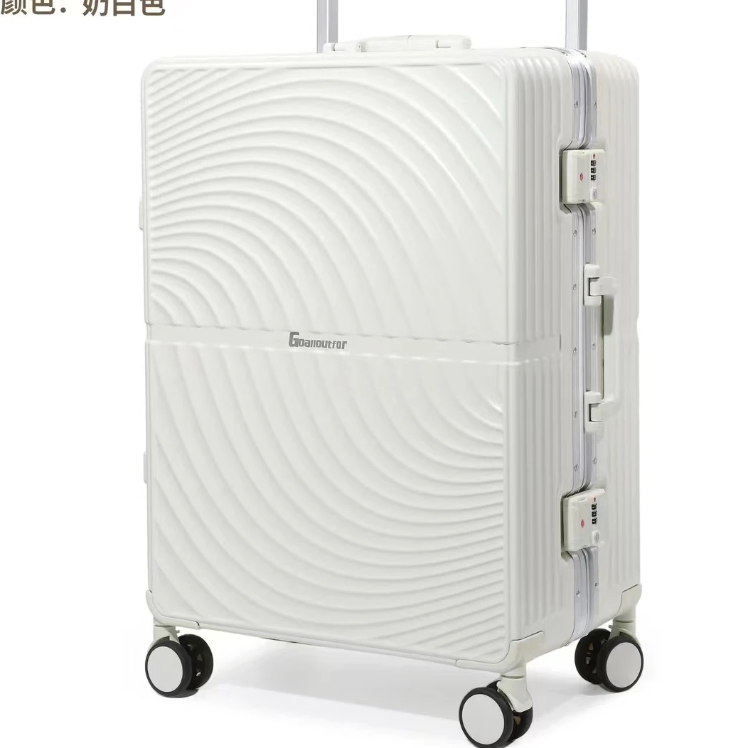 慕伦森313新款宽杆网红高档五金行李箱优质内里箱体可坐行李箱