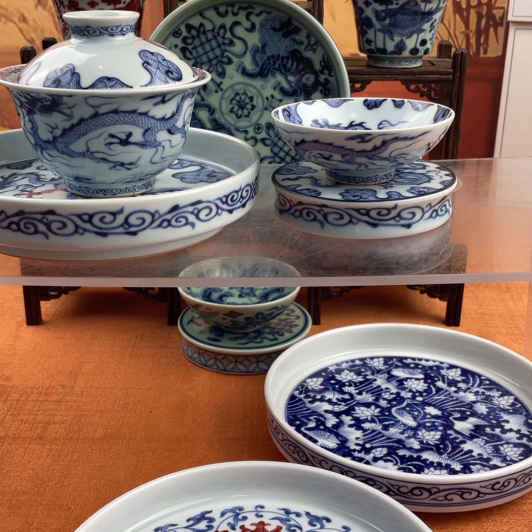 【闪购商品】陶瓷杯穿云龙4件套