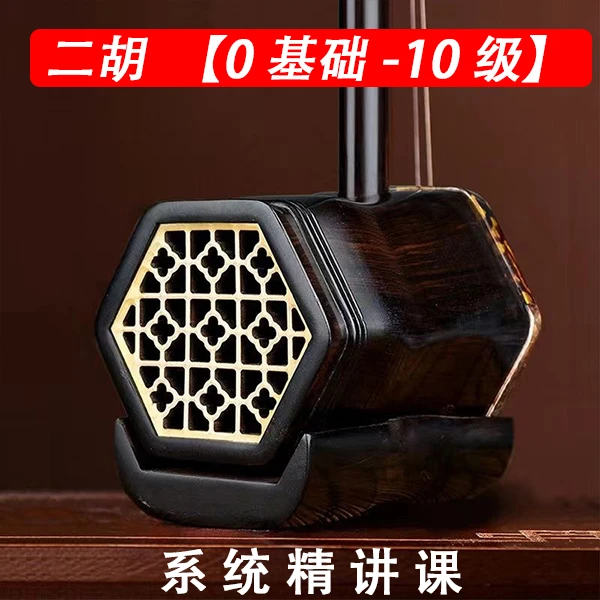 零基础至十级二胡（6个调）赠365系统精讲学习材料和曲谱