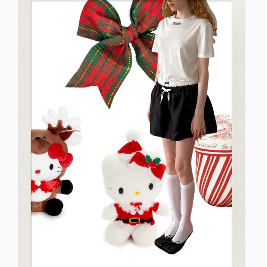 【安—芭蕾练习室】百搭黑色系带蓬蓬短裙