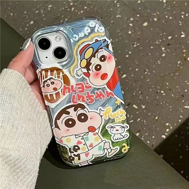ins搞怪小新苹果14/13Pro Max手机壳iPhone12/11防摔xR/xs软7/8p