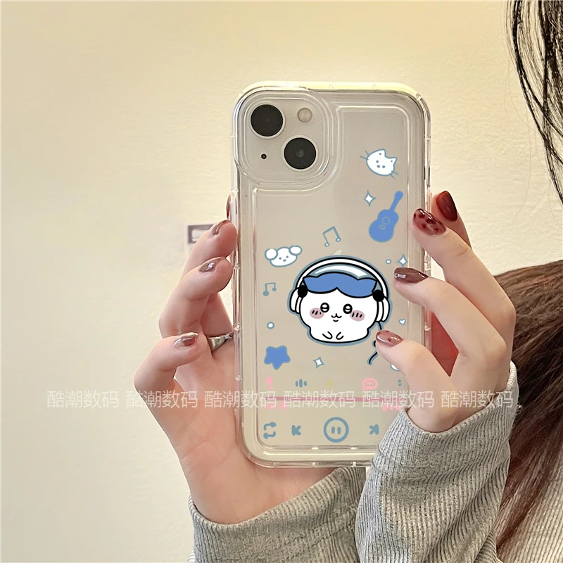 卡通耳机小八适用于苹果华为/OPPO/VIVO荣耀/小米/全包防摔手机壳