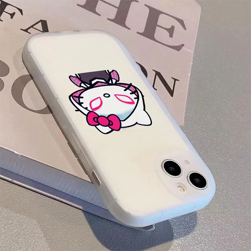 卡通蜘蛛kt猫适用苹果/华为/荣耀/oppo/vivo/小米全包防摔手机壳