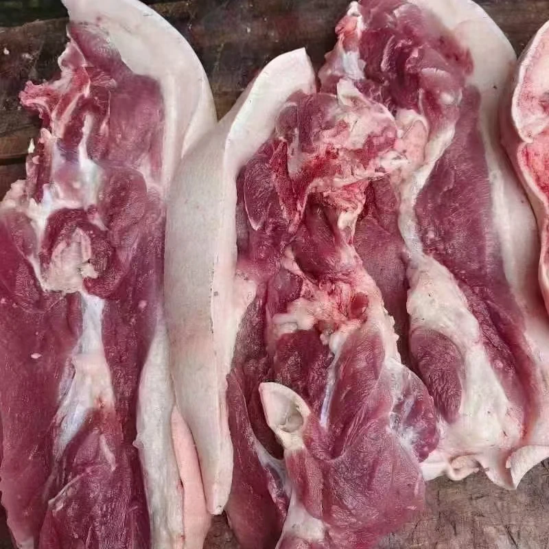 农村自繁自养家 黑毛土猪肉