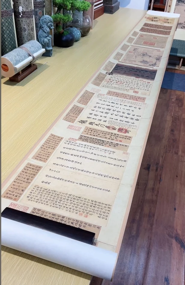 晋 王羲之 快雪时晴帖 书法554.49x34.44cm-CJ台北故宫