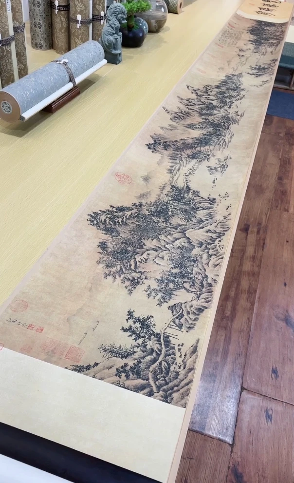 南宋夏圭宋真山水迹图 498.2x34.6cm-CJ台北故宫