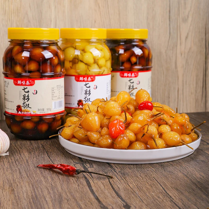 【限量粉丝福利】酱香七彩泡椒灯笼椒五彩椒小米辣椒酱菜开胃下饭菜