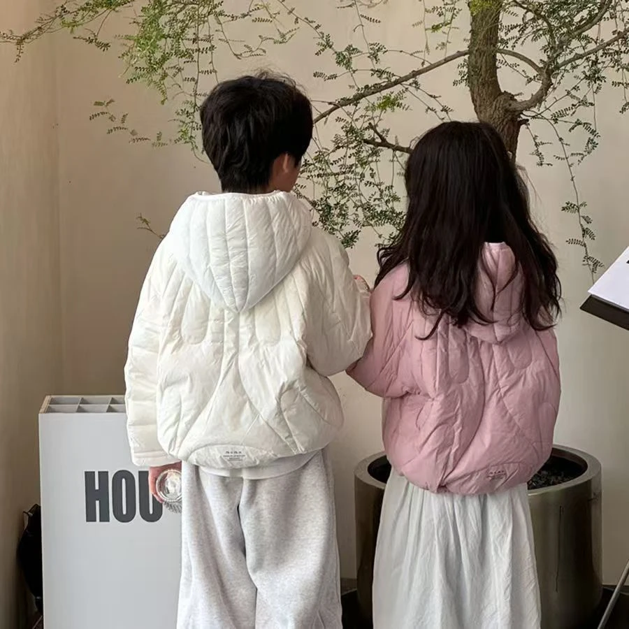 男女童亲子装品质童装宝宝中大童时尚外套男童冬季轻薄保暖上衣