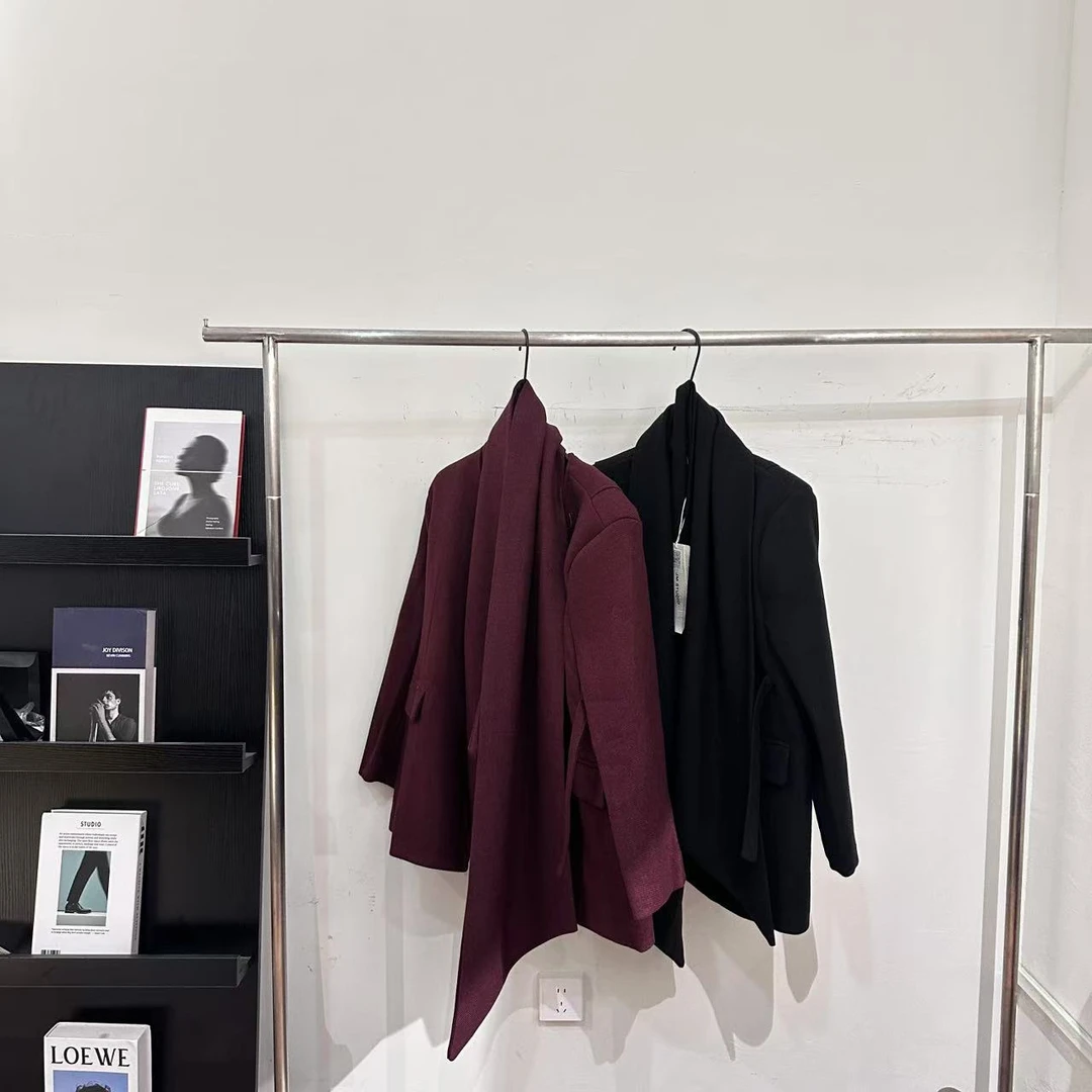 【ARONG阿荣家】围脖V领毛呢西装03223-多色-F