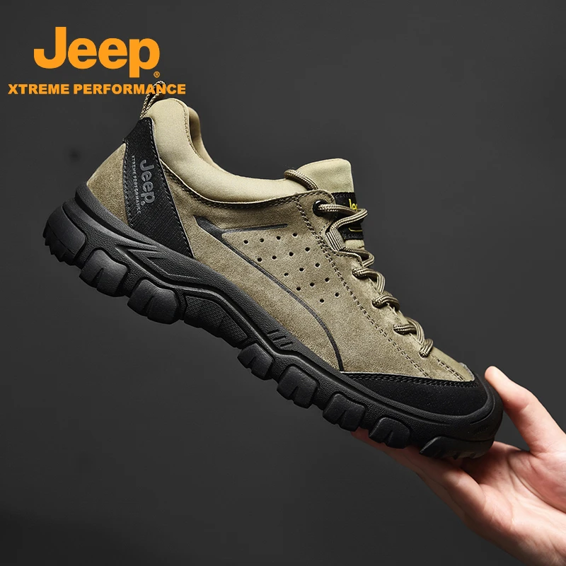 JEEP/吉普男鞋冬季软底运动跑步鞋潮流时尚低帮百搭轻便休闲鞋