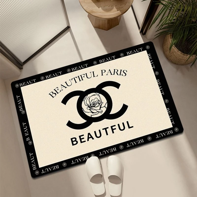 小香风地垫浴室卫生间吸水防滑防摔脚垫速干耐脏硅藻泥门口地毯