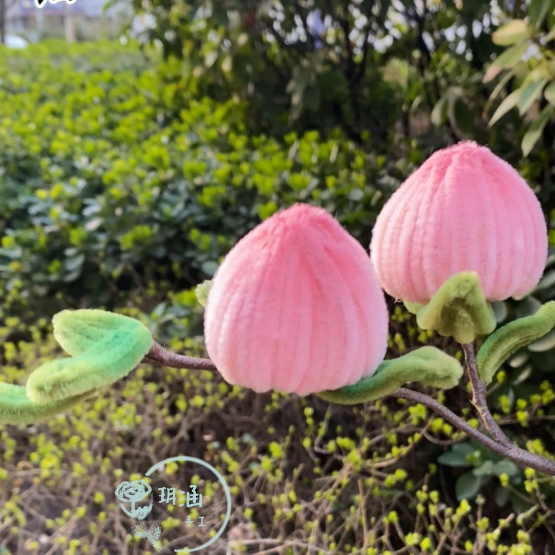 玥涵适用桃子材料包呦呦虎扎带