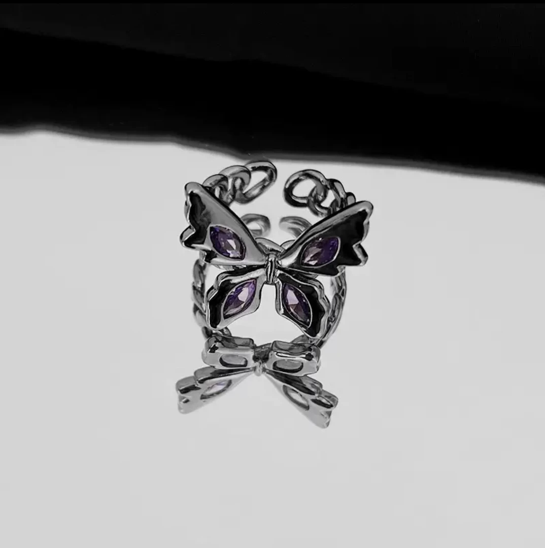 铜合金戒指 小众 高级感甜酷冷淡风可调节女戒