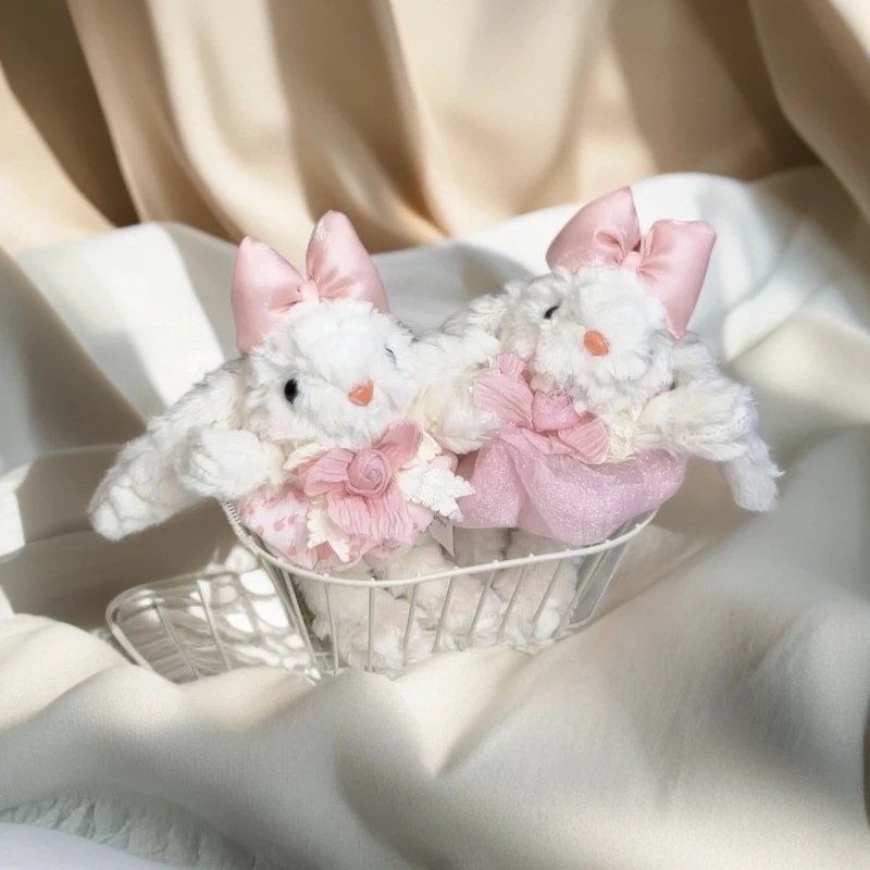 卡通毛绒包挂钥匙扣，创意毛绒情侣闺蜜礼物