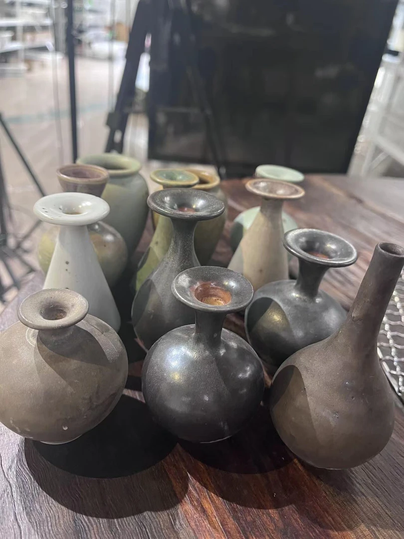 手工陶瓷小花器随机发