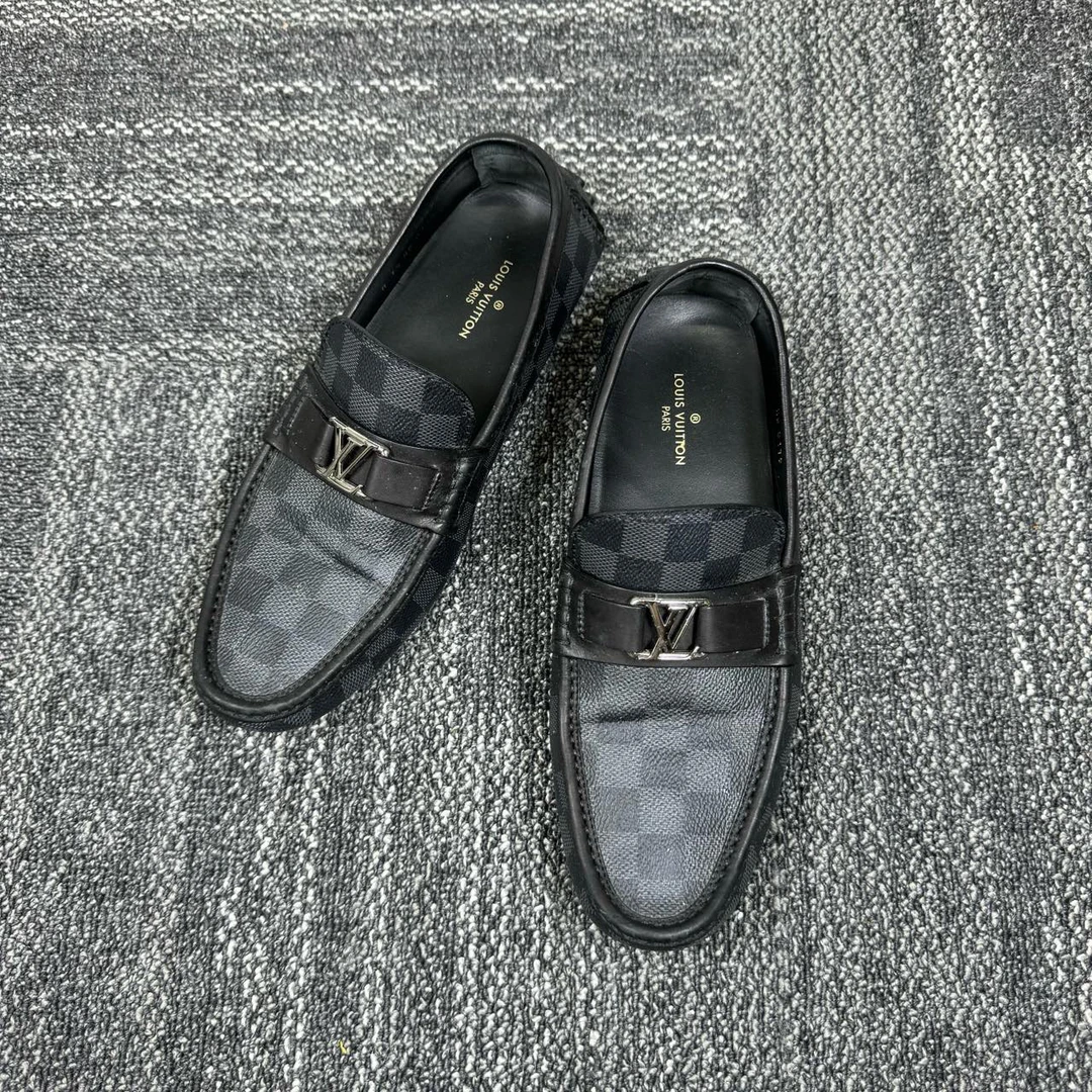Louis Vuitton LV 棋盘格徽标豆豆鞋 41.5码/95新/无配件