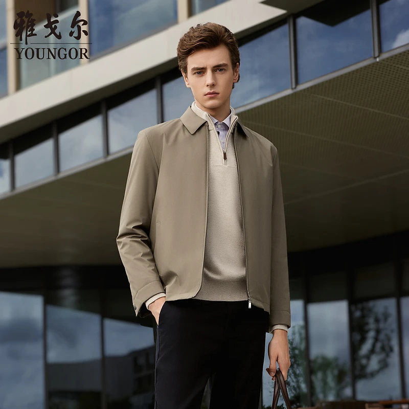 【内胆可拆卸】雅戈尔新款秋冬翻领商务夹克休闲男外套429974百搭