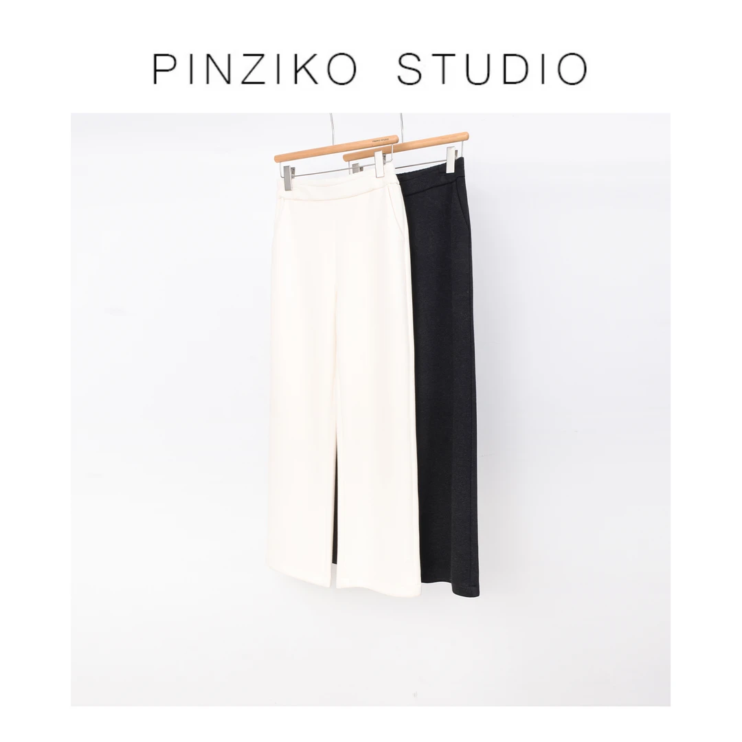 【PINZIKO】醋酸羊毛裤~新款百搭时尚宽松气质舒适休闲裤TJE352
