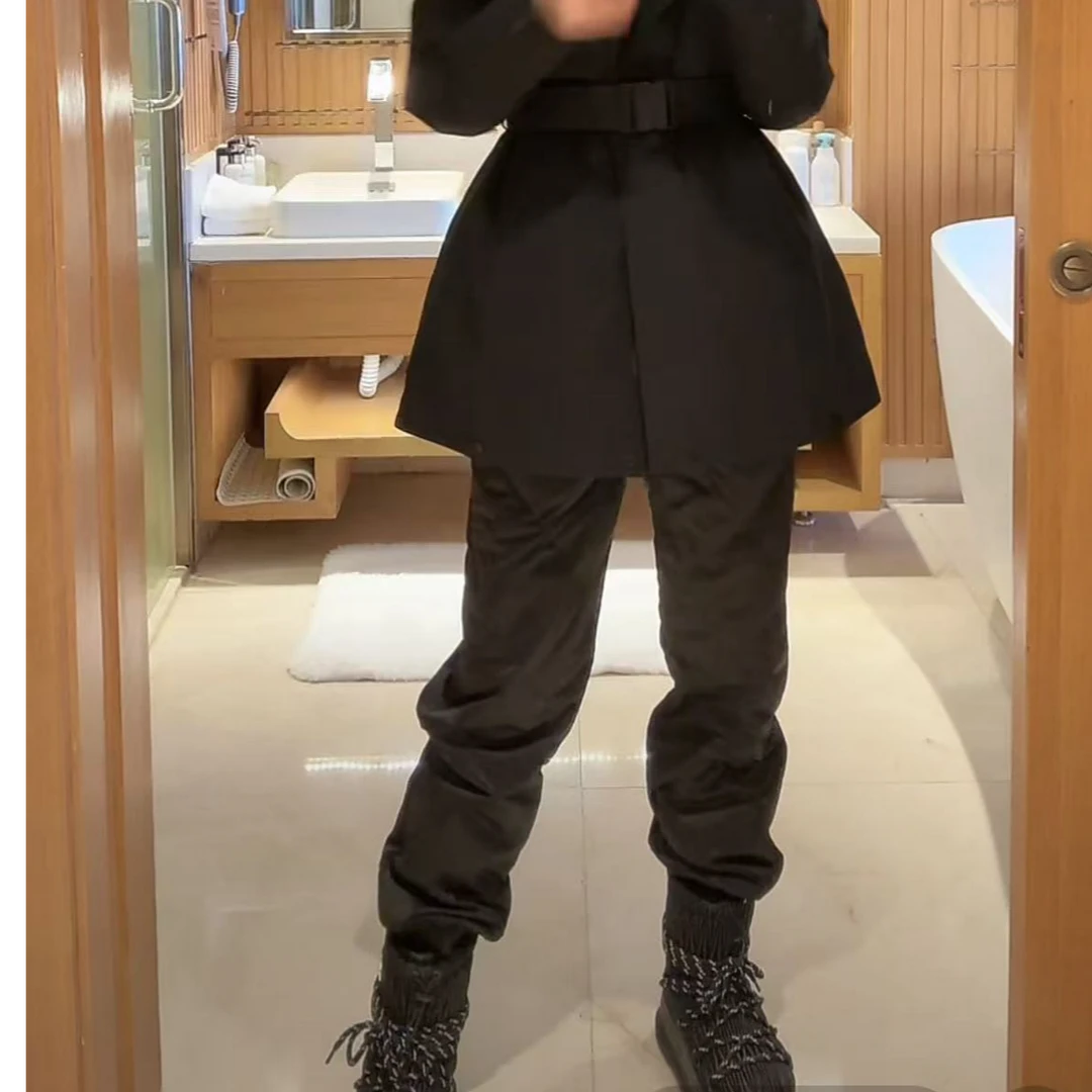 米佰顿新款冬季白鹅绒时尚简约鹅绒裤女28658