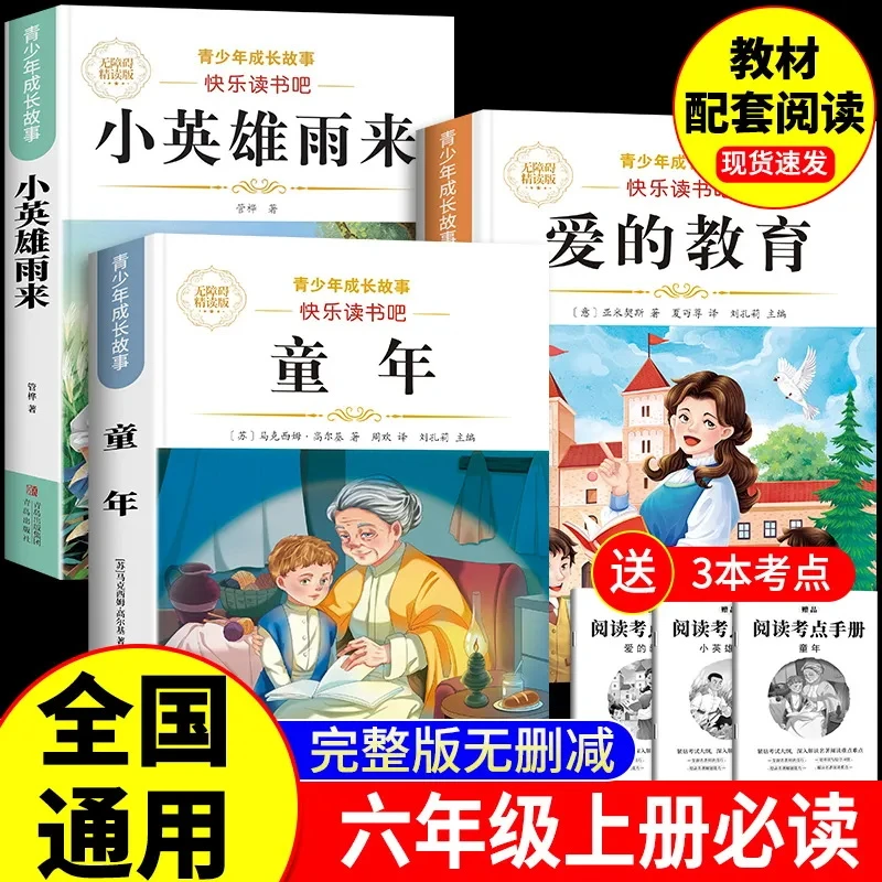 童年小英雄雨来六年级上册必读课外阅读书快乐读书吧同步教材版