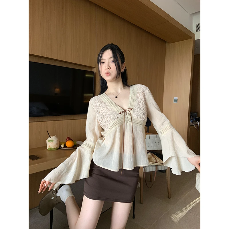 王少女YOKLASS【清清】咖色直筒显瘦半身裙夏季小众短裙 B18339S42