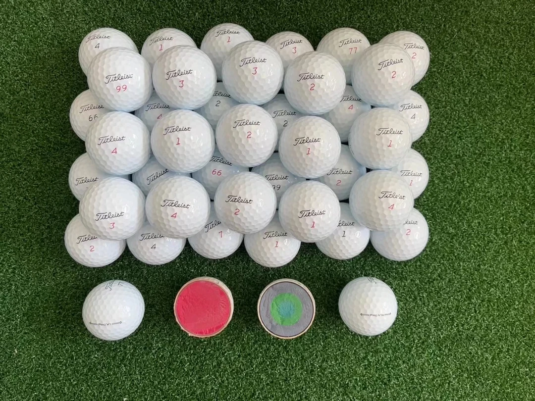 包邮高尔夫二手球TitleistPROV1V1X三层四层五层下场练习高尔夫球