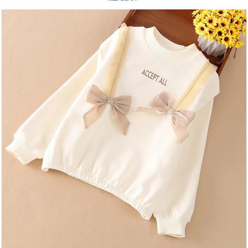 2025新款女童长袖t恤打底衫春秋季中大童儿童小女孩网红炸街上衣