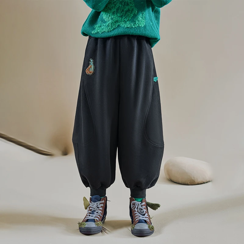 小日着童装春季百搭哈伦束脚休闲裤子TC8211K0 TC8334K0 TB1154K0