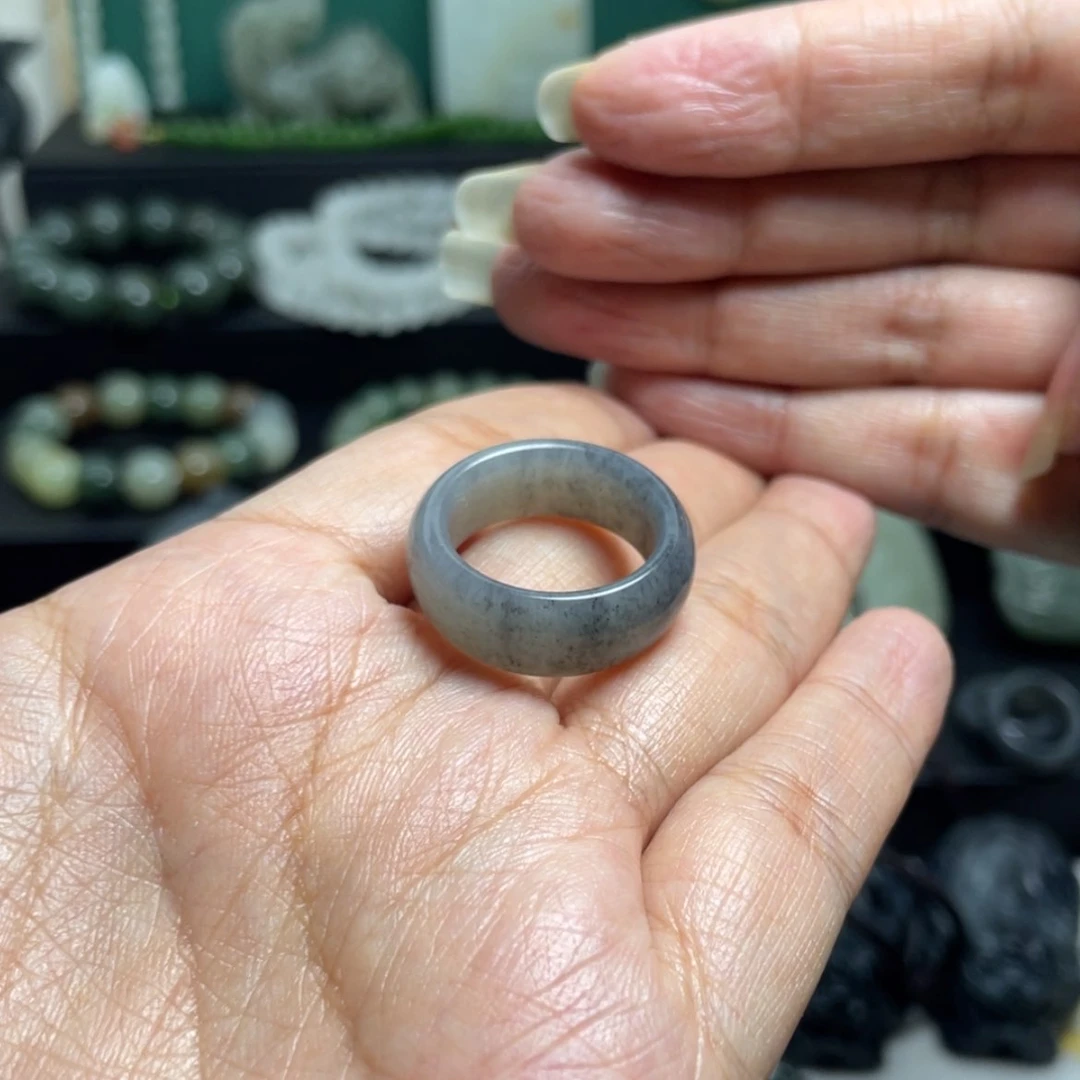 【闪购商品】和田玉戒圈未镶嵌逍***道