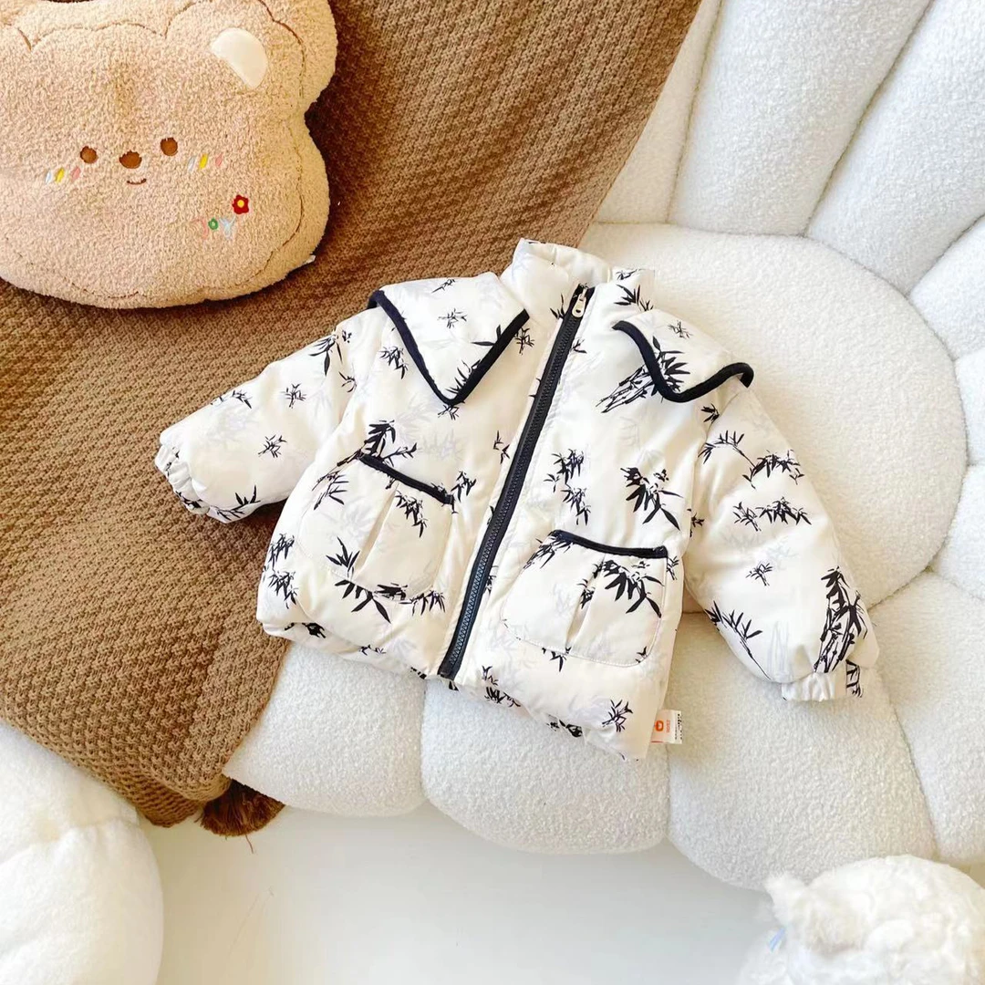 【现货】DW239783冬季新款儿童羽绒服新国标90白鸭绒女童宝宝外套