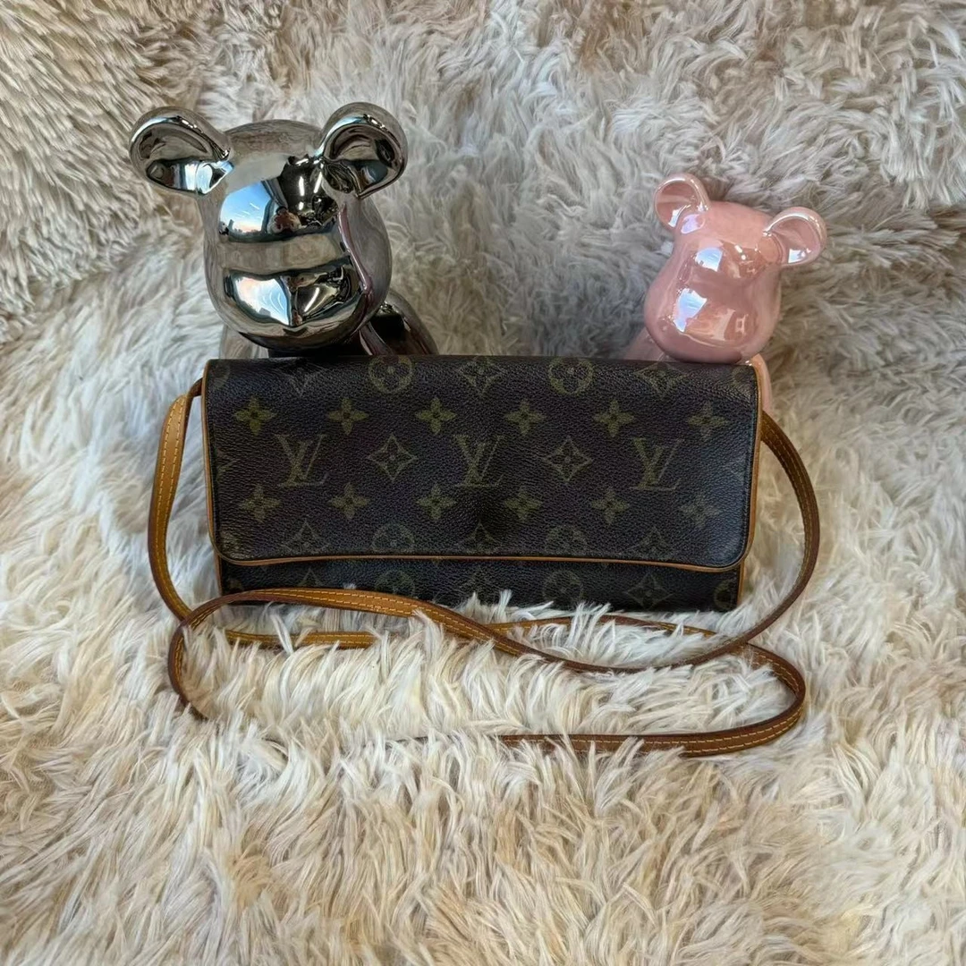 95新 LouisVuitton/路易威登 大全中古/LV 经典老花信封包/DQ 002