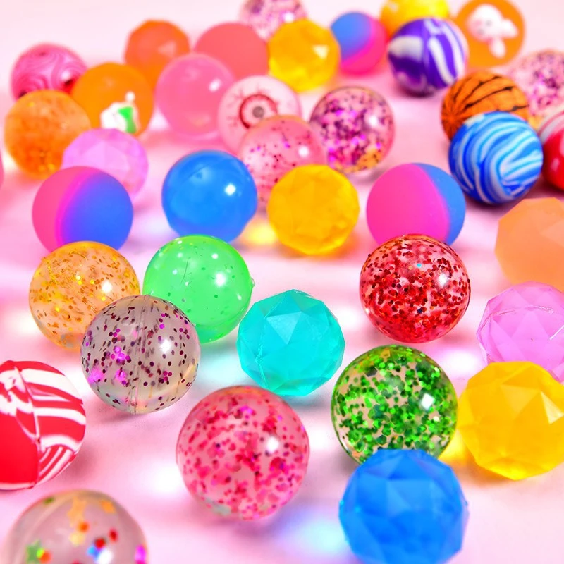 实心弹力球弹跳球玩具橡胶浮水跳跳抽奖扭扭球小礼物品儿童幼儿园