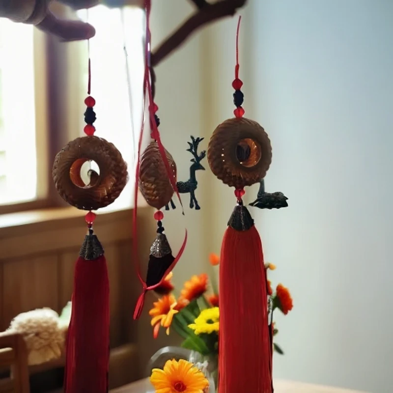 贵州民间传统工艺，手工精品竹编，车载挂件手工饰品地区特色手工艺