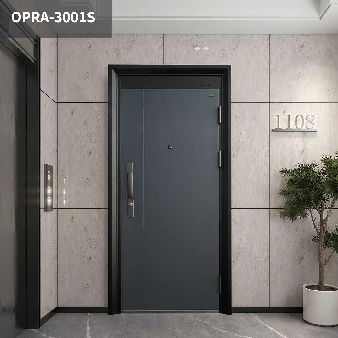 江山OUPAI木门3S入户门进户门子母门标准门定制钢质防盗门包安装