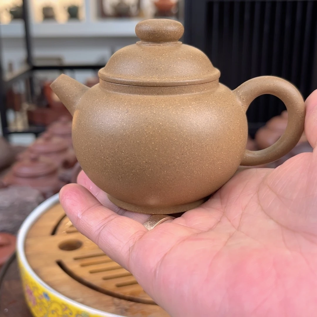 紫砂茶壶晓*老青段150cc巨轮珠
