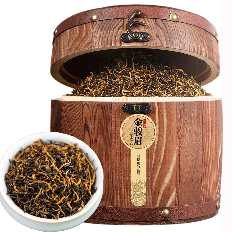 2023新茶金骏眉红茶浓香蜜香武夷山桐木关正宗茶叶散装木桶装500g