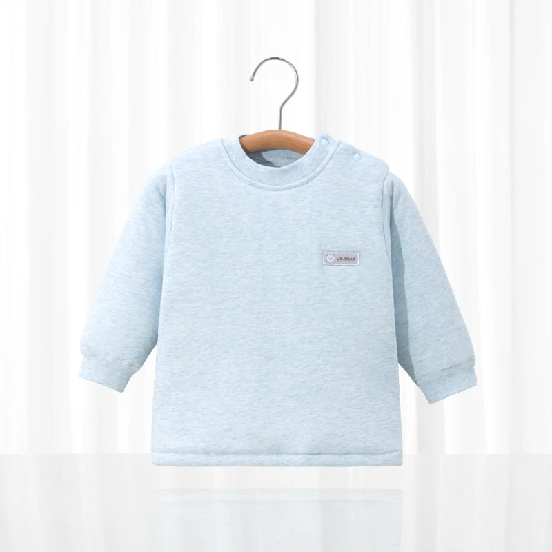 儿童南极棉保暖秋冬上衣宝宝冬季男童女童纯棉秋衣婴幼儿夹棉衣服