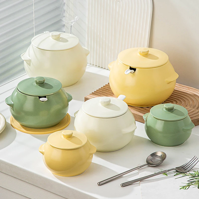 guiwei/归味陶瓷猪油坛耐高温荤油罐油泼辣子罐家用厨房调料瓶罐