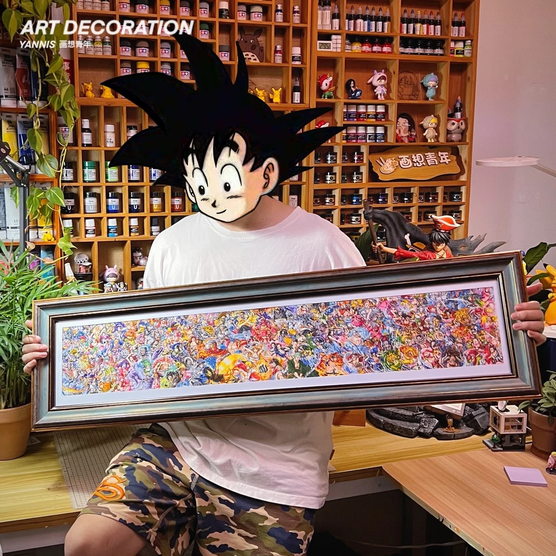 【Yannis】桌面版 一米长海贼王大合集 艺术微喷装饰画