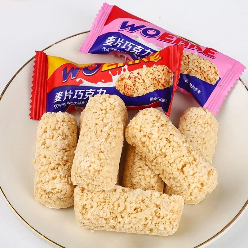 燕麦片巧克力酥糖果散装健康零食小吃休闲食品吃货喜糖批发棒怀旧